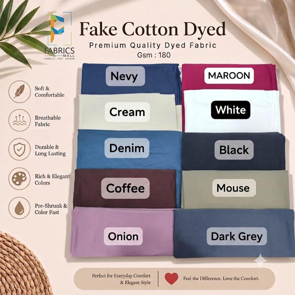 Fake Cotton Dyed