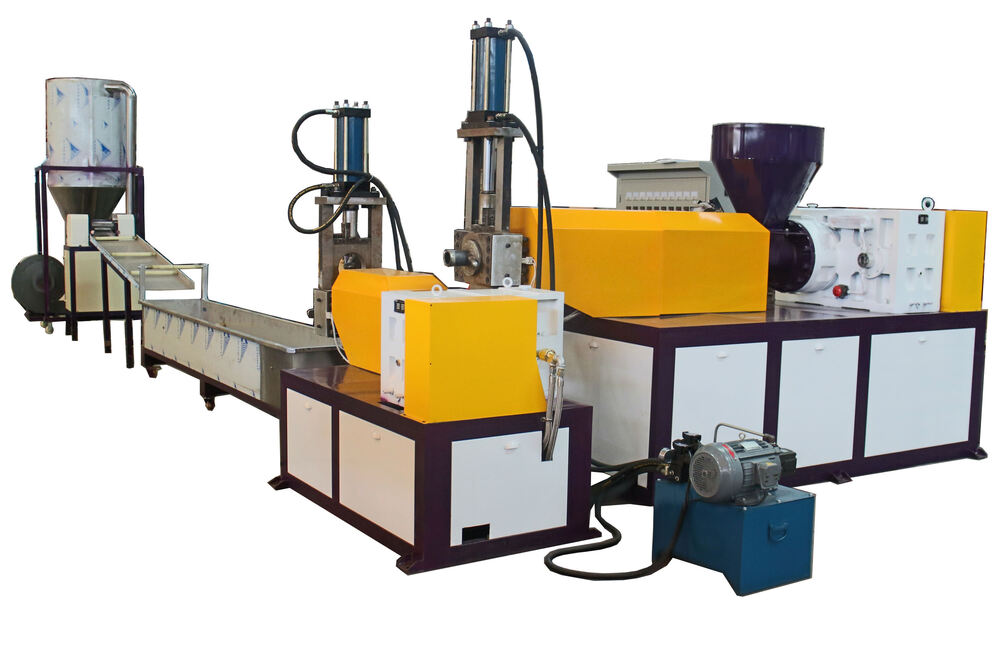 PP Granule Waste Bag Film Pelletized Single Screw Plastic Recycling Machine