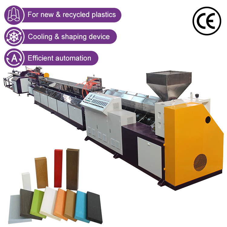 High Efficiency JINGDONG Industrial Single Screw PVC PS Wood Plastic Board Extruder Machine