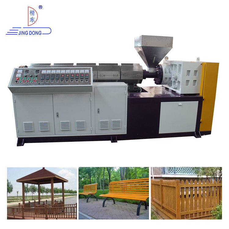 Exterior Decorative PVC WPC Single Screw Extruder with Motor
