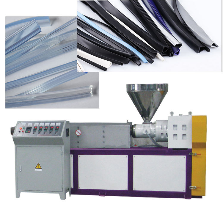 Plastic Decoration Sealing Strip Production Line for Bar Application Single Screw Extruder with Gear Motor