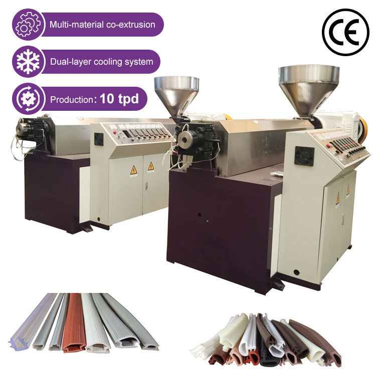 High Output Single Screw PVC Plastic Extruder with Gearbox