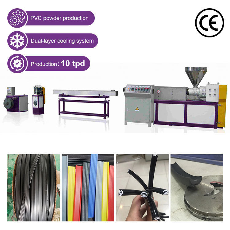 PP Single Screw Plastic Strip Machine Extruder