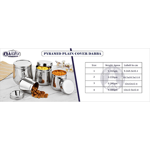 Pyramid Plain Cover Dabba