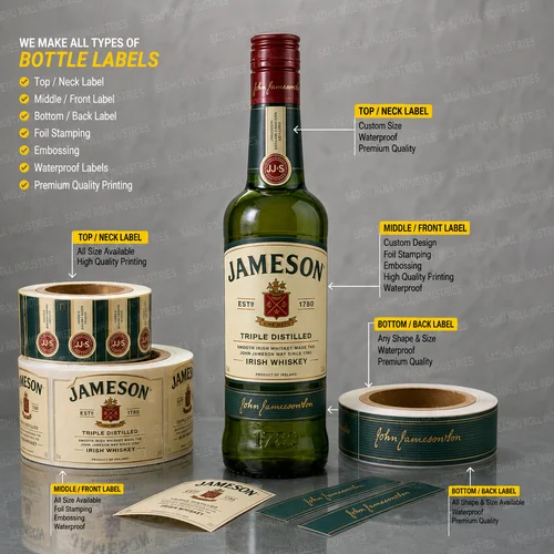 Bottle Label - Coating Type: Gloss Coating