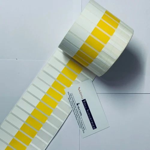 81Mm X 12Mm Jewellery Half Patch Color Label - Coating Type: Thermal Transfer Printable Surface