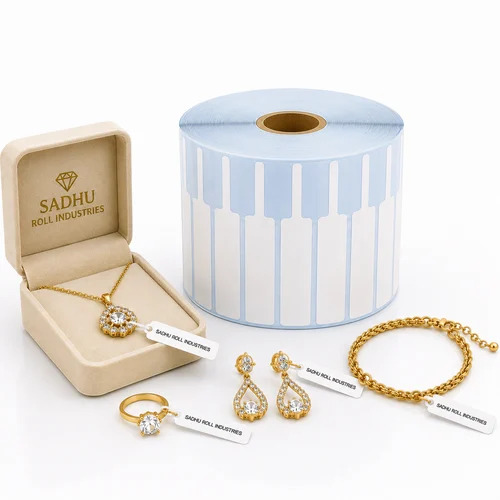 81Mm X 12Mm Jewellery Label Plain Label - Coating Type: Thermal Transfer Printable Surface