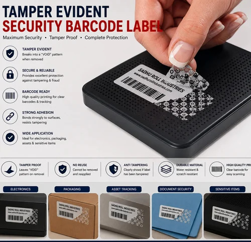 Tamper Evident Security Label Roll