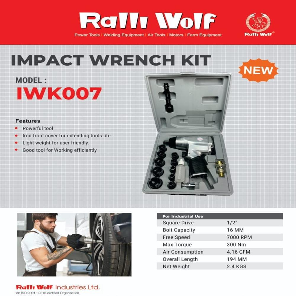 Ralliwolf Air Impact Wrench - Color: Red