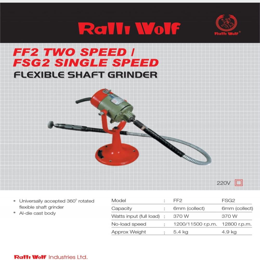 Ralliwolf Flexible Shaft Machine - Material: Metal