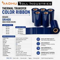 Thermal Transfer Ribbons 110mm X 300 Meters (SRI400 - WAX RESIN COLOR) BLUE