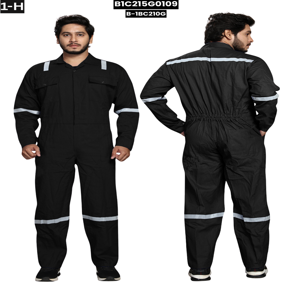 Safety black coverall