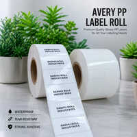 Avery Thermal Transfer Barcode Label Roll (Avery White Pp Label) Non Tearable