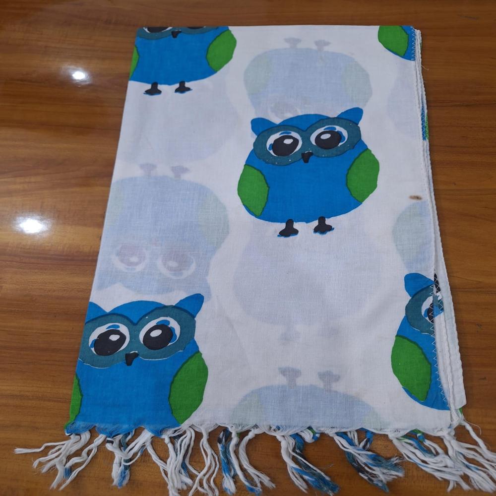 Indigo Tie Dye Cotton Women Stole 