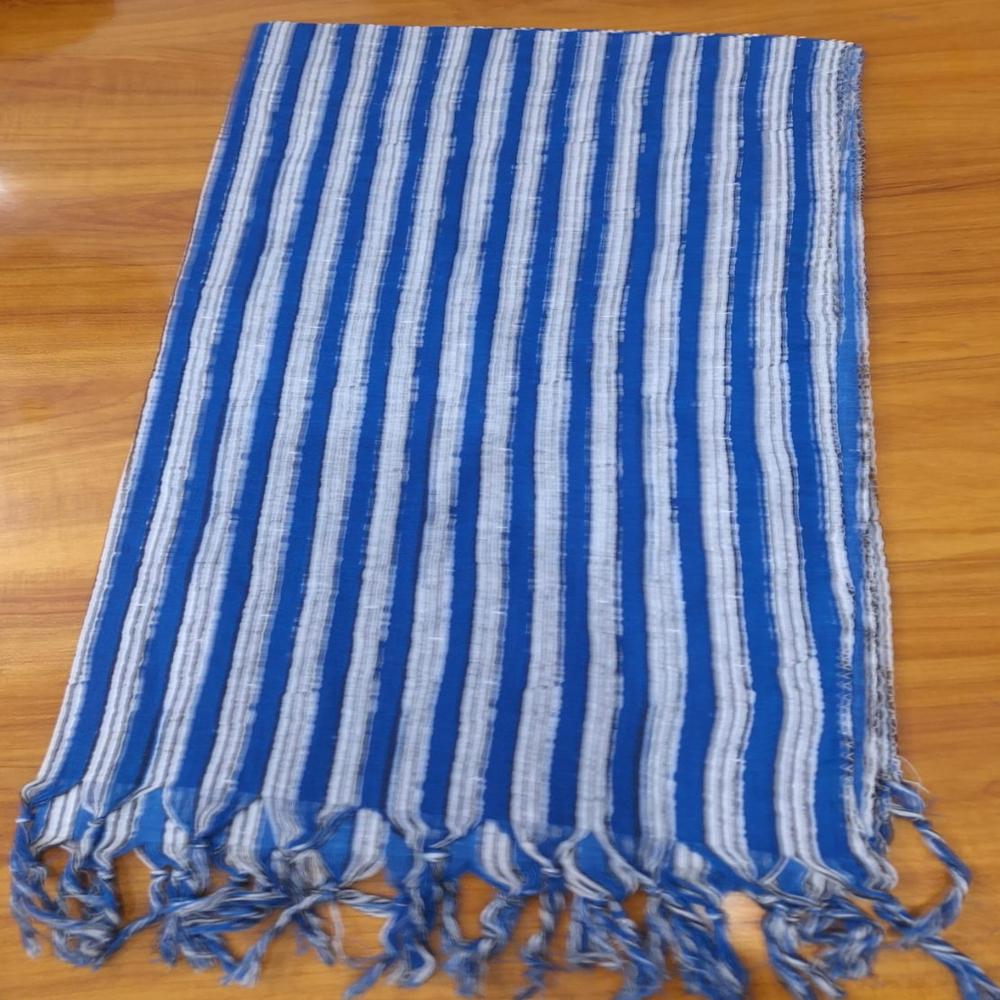 Indigo Tie Dye Cotton Women Stole 