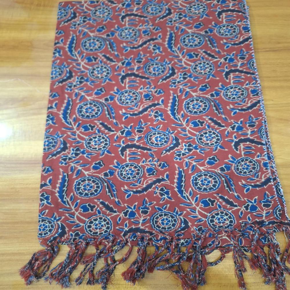 Indigo Tie Dye Cotton Women Stole 