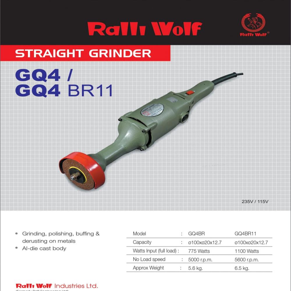 Ralliwolf Straight Grinder - Material: Metal