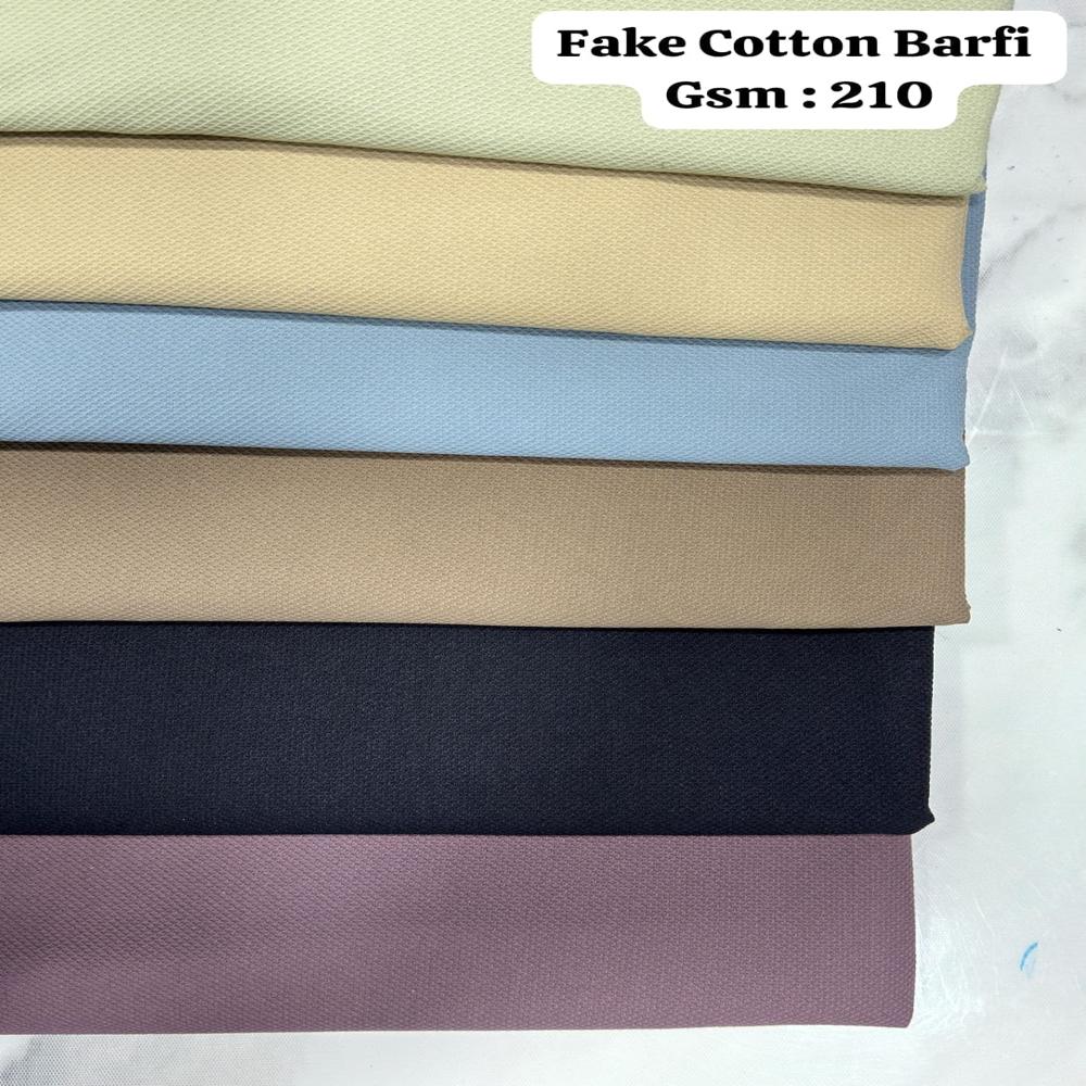 Fake cotton barfi