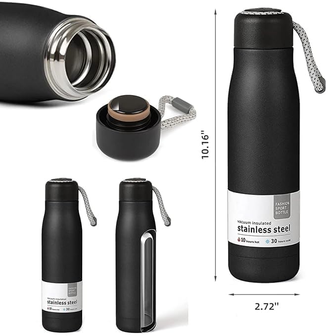 Vaccum Insulated 550 ml Water Bottle 24 Hours Hot and Cold Double