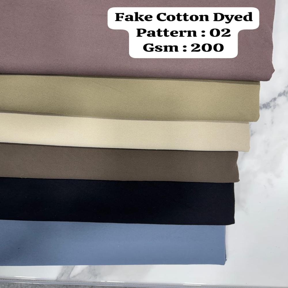 Fake cotton dyed pattern