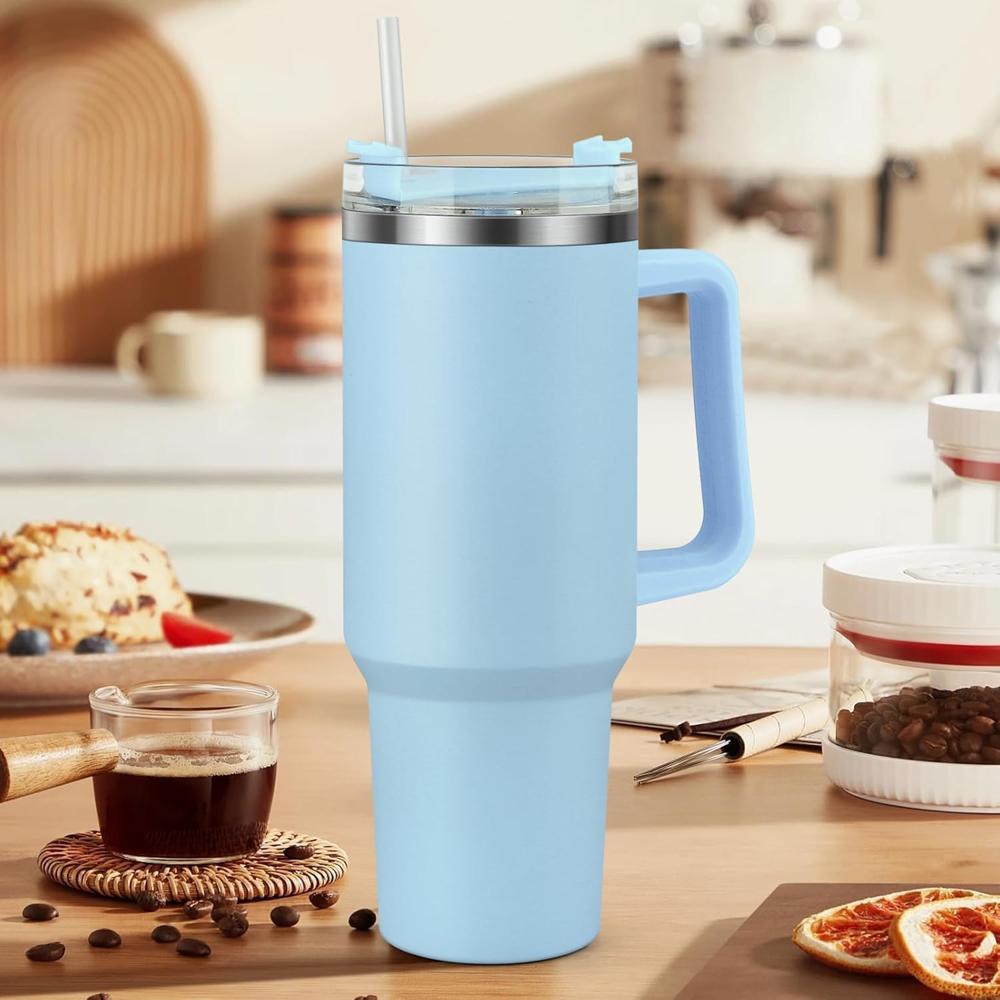 Blue Stainless Steel Tumbler - Capacity: 1200 Milliliter (Ml)