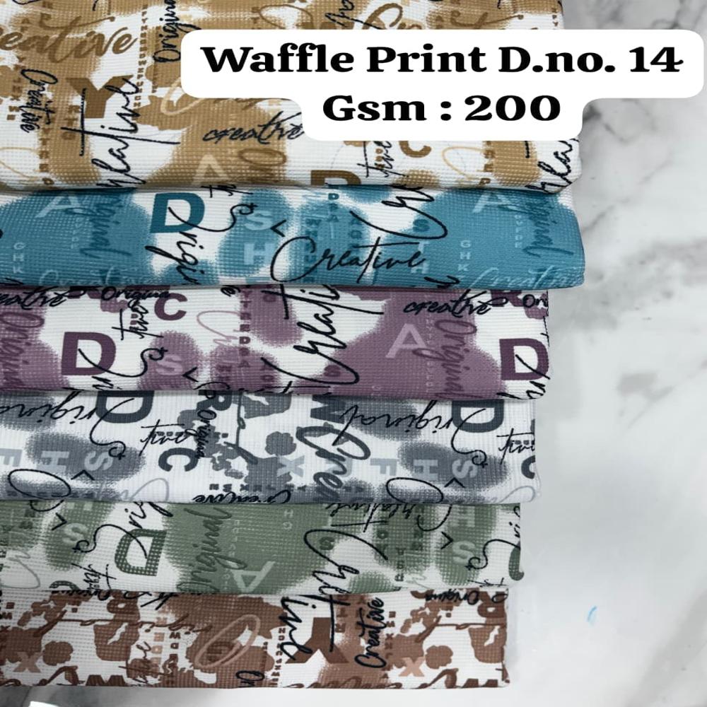 Frill print d.