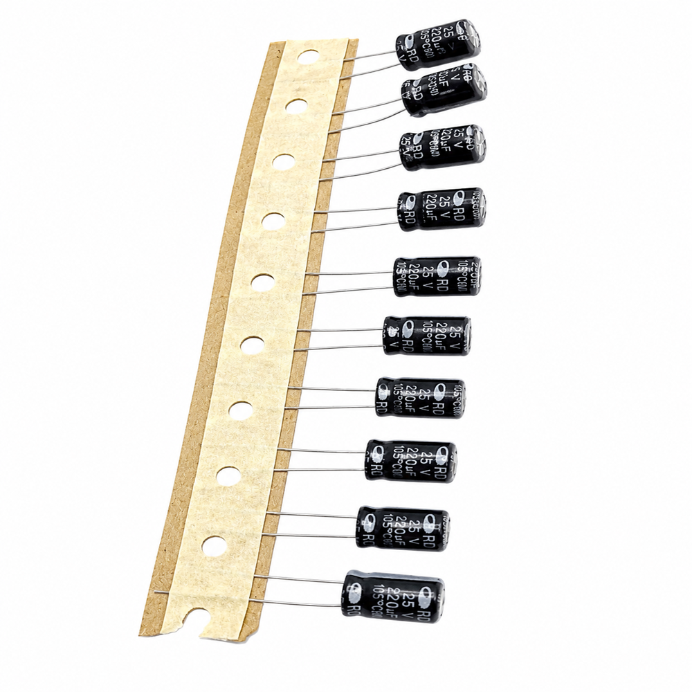 220UF 25V Radial Electrolytic Capacitor