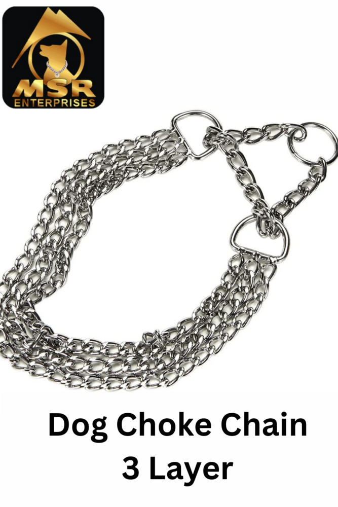 Dog Chain Choke Collar Plain Twisted