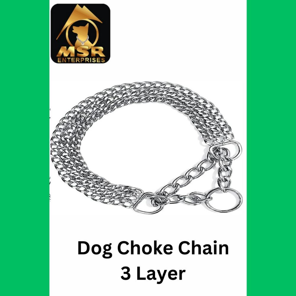 Dog Chain Choke Collar Plain Twisted