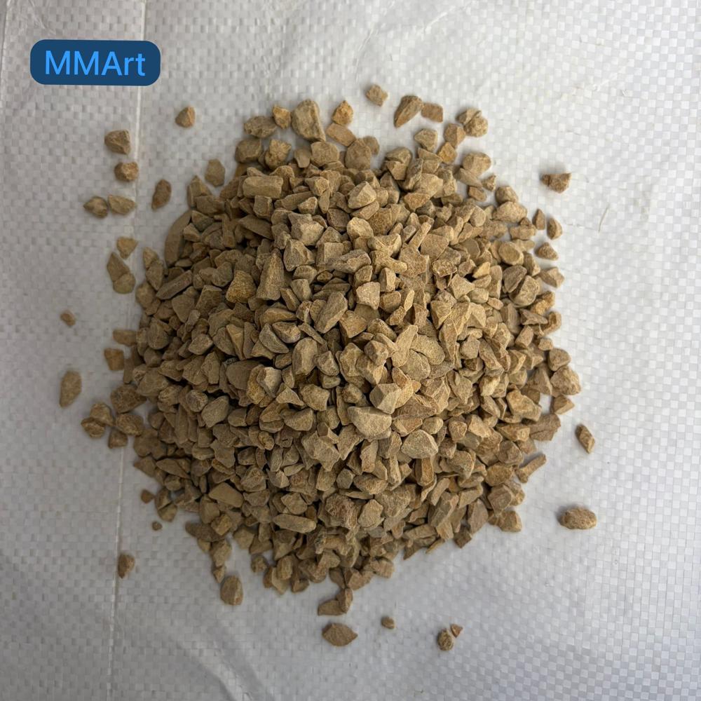 Natural Yellow Marble Chips Stone Aggregates for Garden Landscaping and Outdoor Aquarium