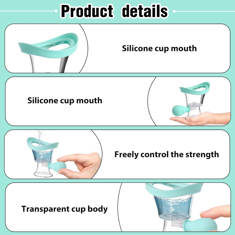 Portable Silicone Manual Air Pressure Eye Wash Cup