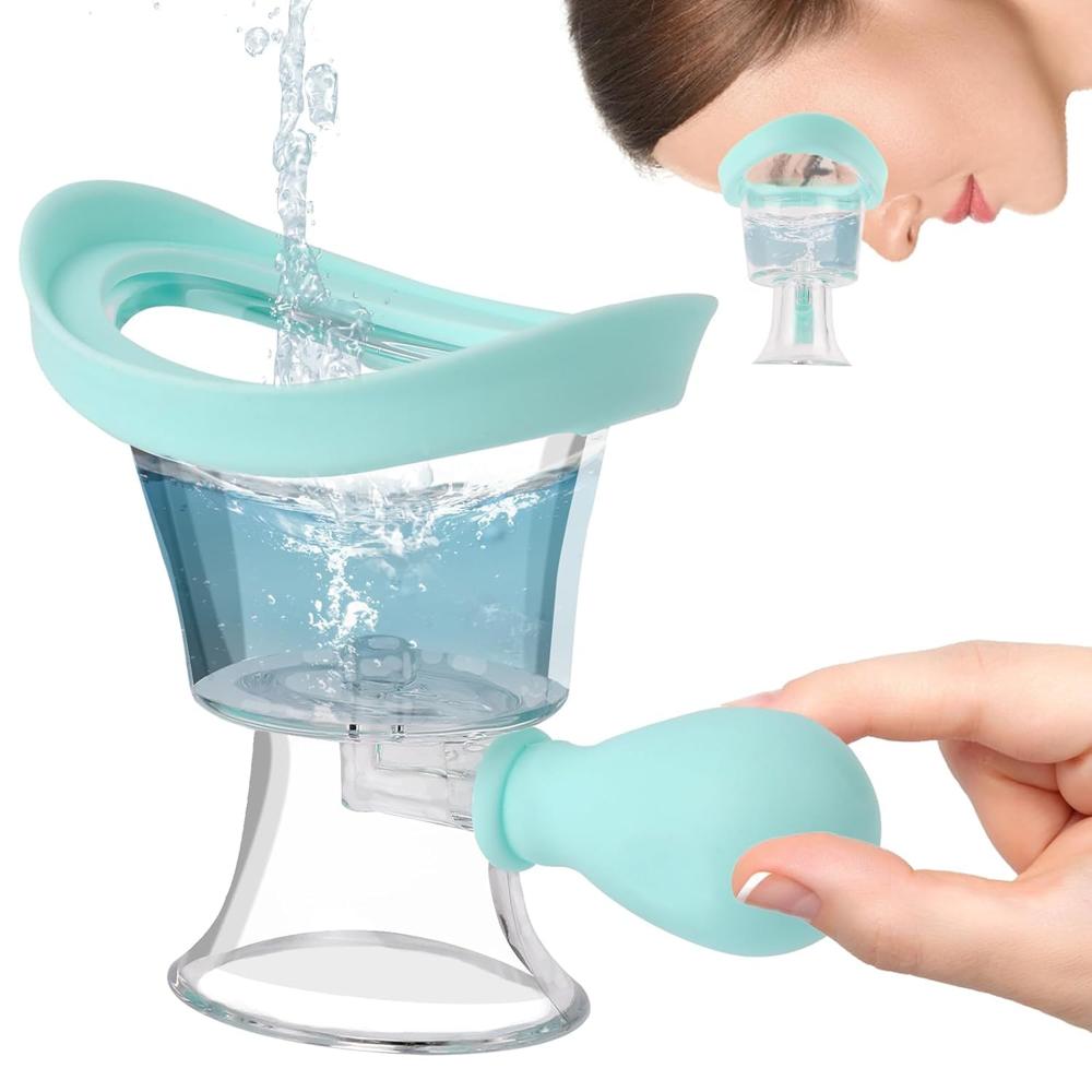 Portable Silicone Manual Air Pressure Eye Wash Cup