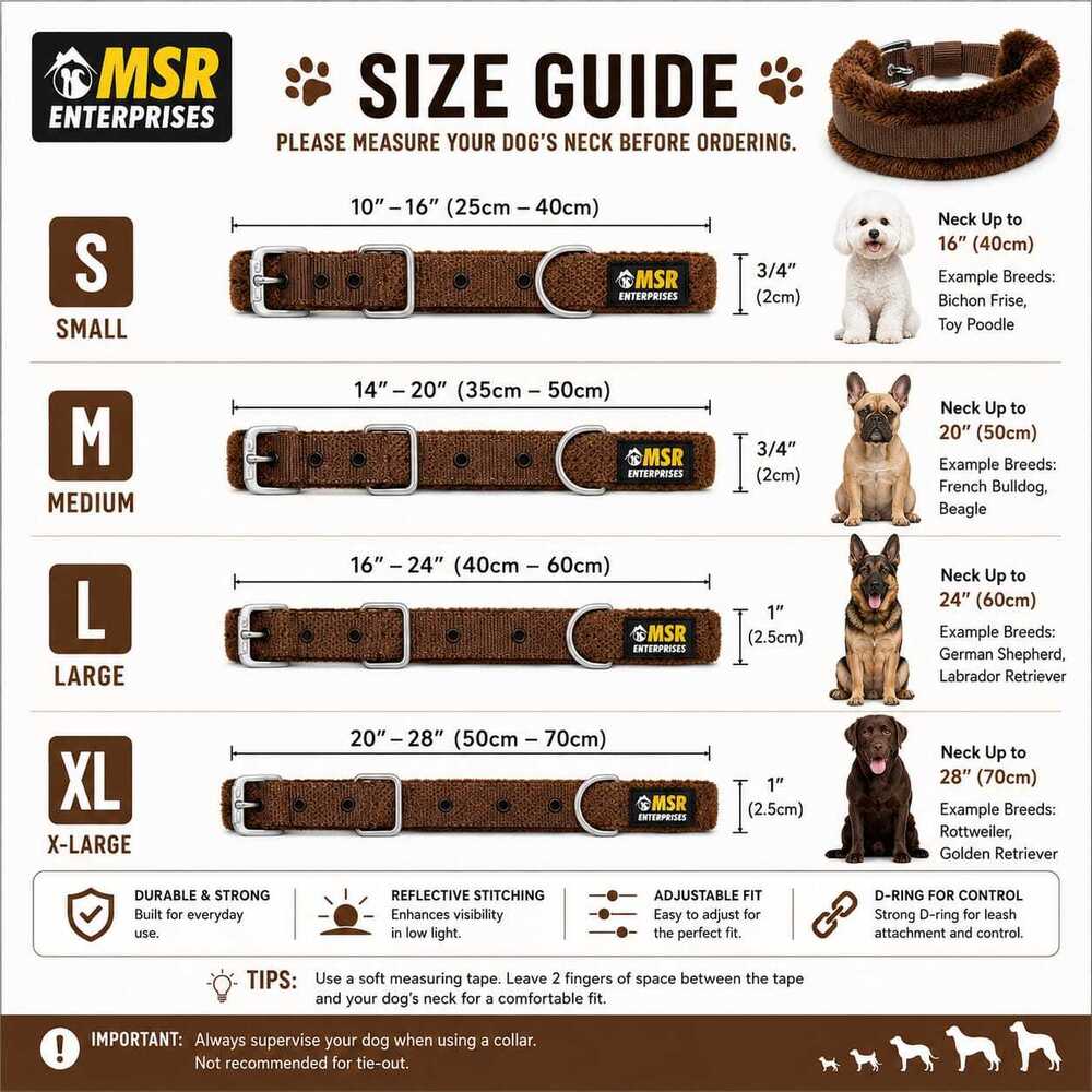 Dog Collar Buckle Double Layer Furr