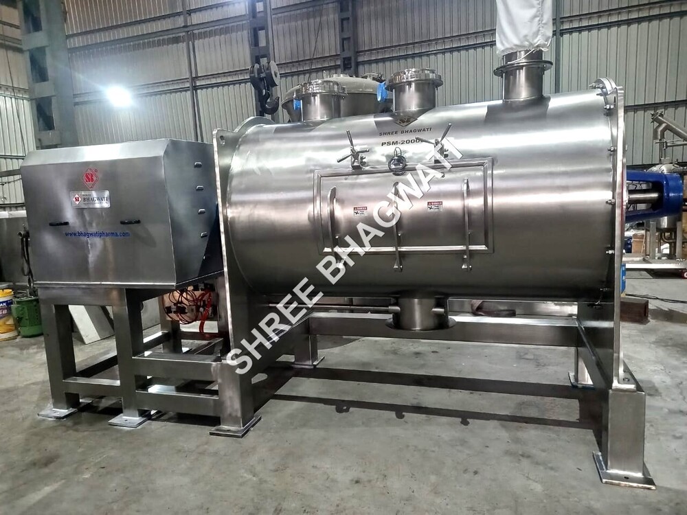 Jacketed Vacuum Rated Plough Shear Mixer Dryer - 1000 Ltr - Dimension (L*W*H): Approx. 2600 X 1200 X 1700 Mm