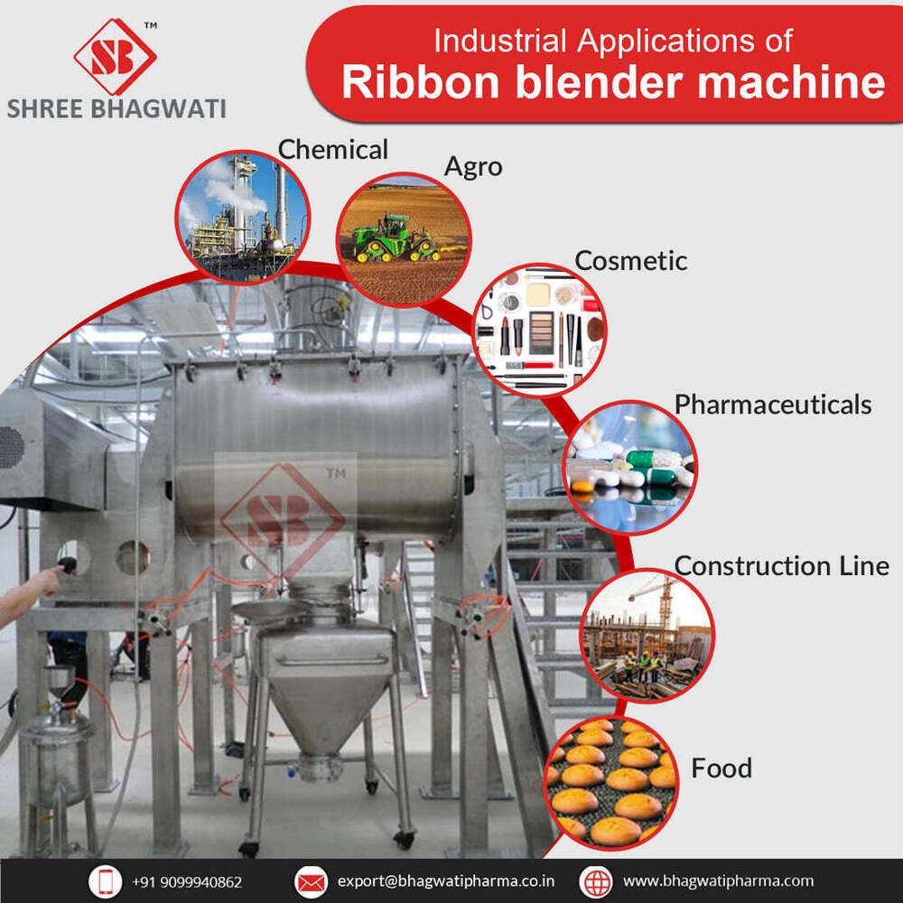Ribbon Blender with platform - 1000 Ltr