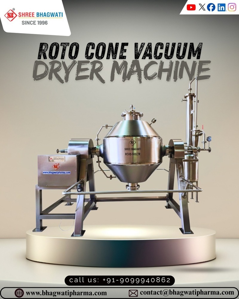 Roto Cone Vacuum Dryer - 500 Ltr