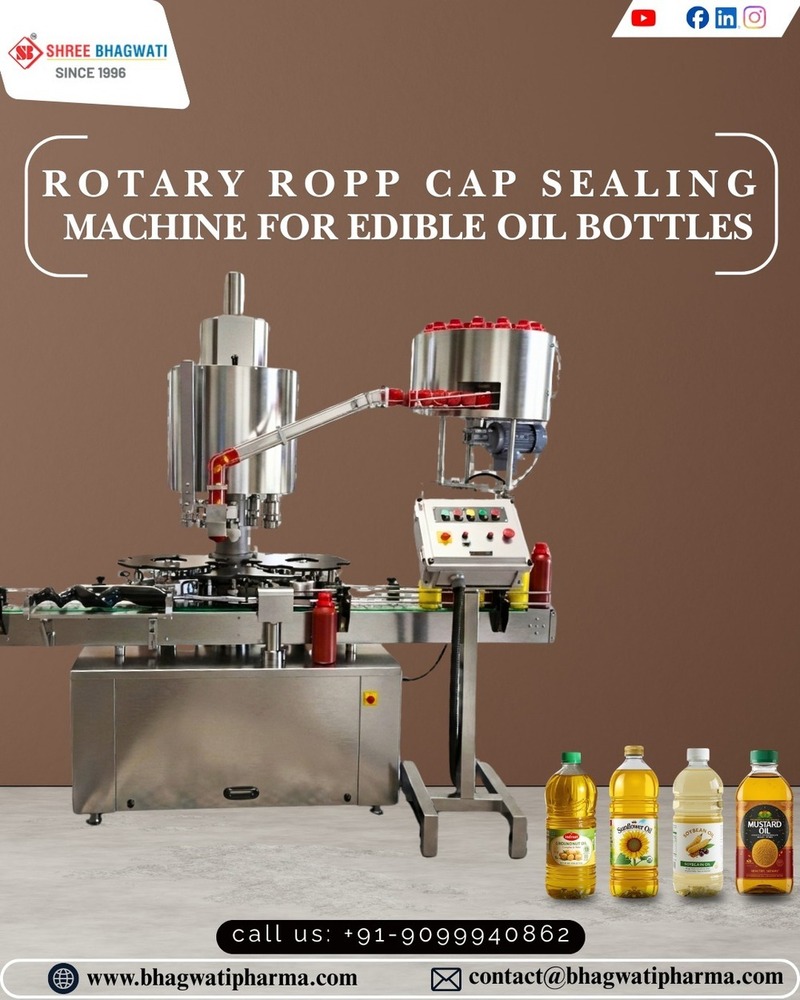Rotary ROPP Cap Sealing Machine - single head