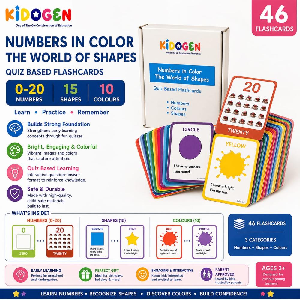 Number In Color, The World Of Shapes - Binding: Cards
