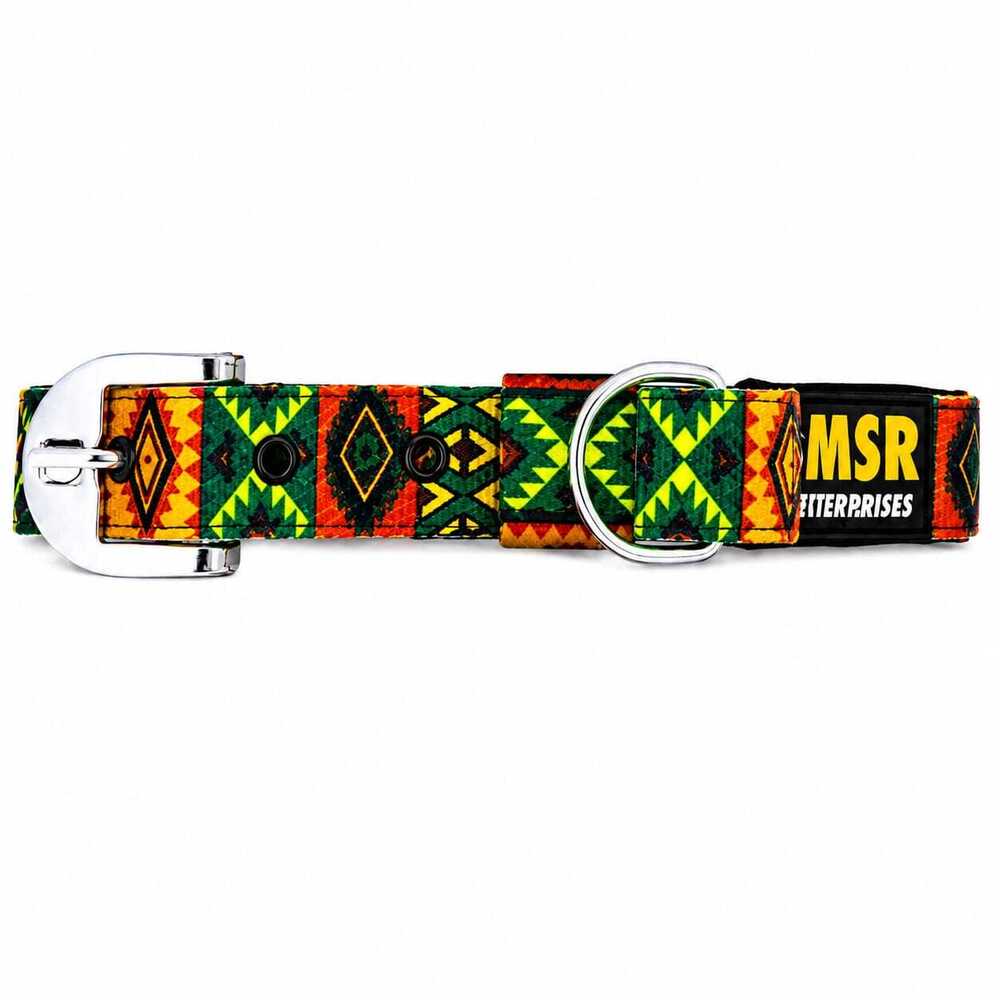 Dog Collar Printed Padded