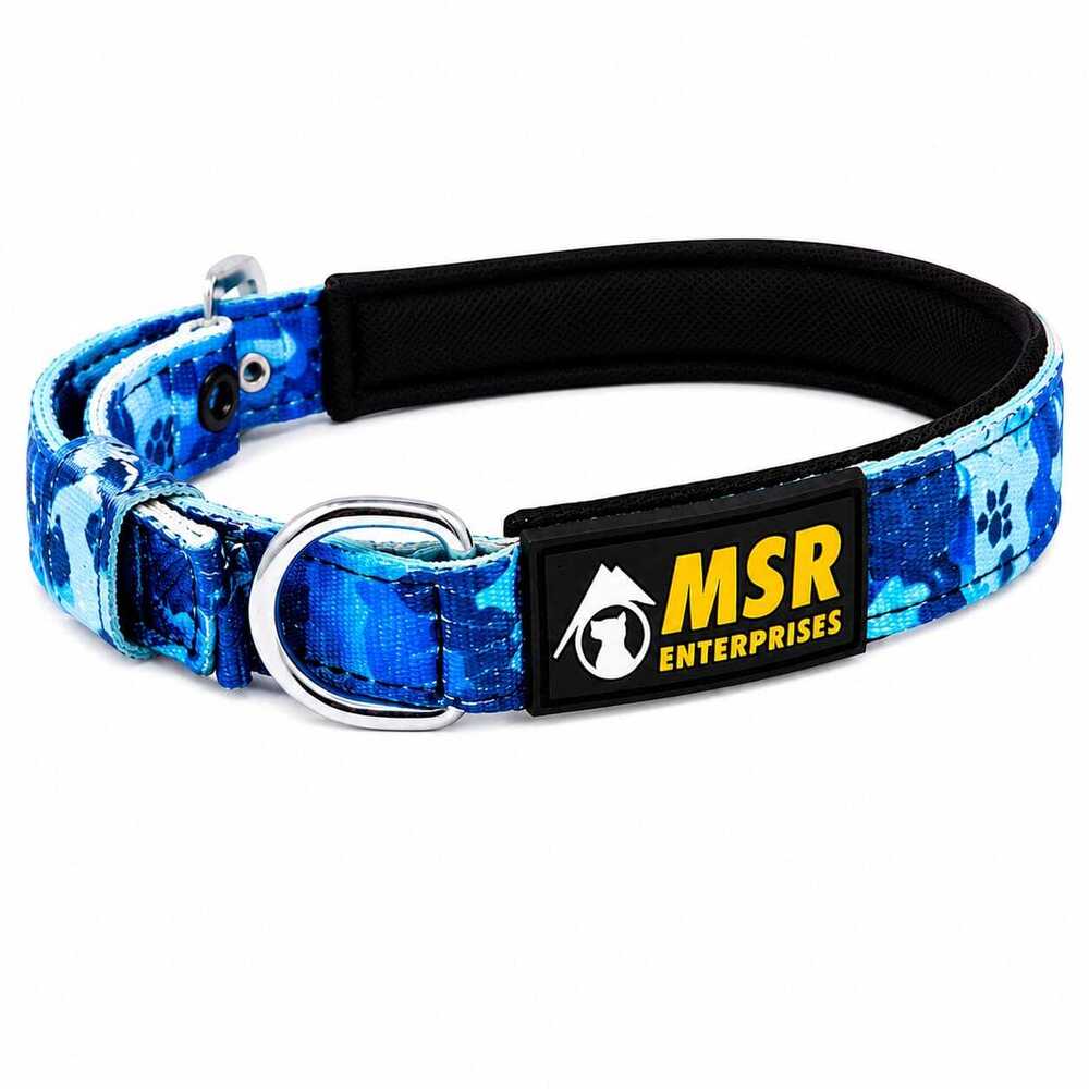Dog Collar Printed Padded