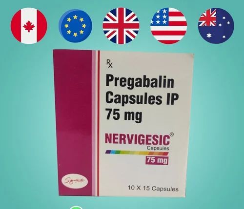 Pregabalin Nervigesic 75mg Capsule, Strip