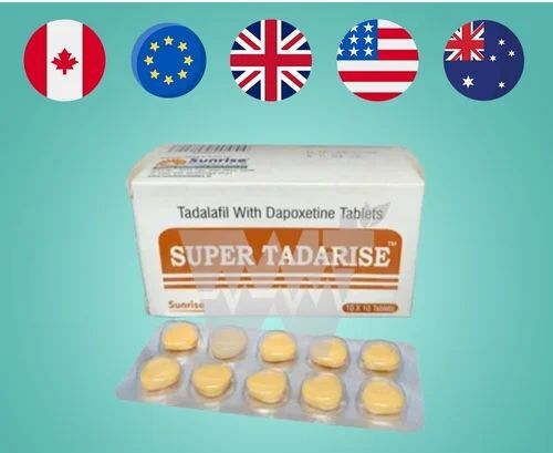 Super Tadarise Tadalafil with Dapoxetine Tablets