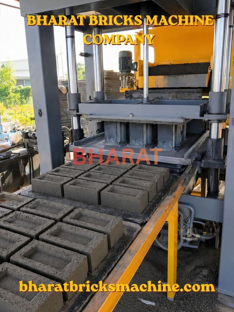 Automatic Fly Ash Bricks Machine (12cvt.) - Color: Blue