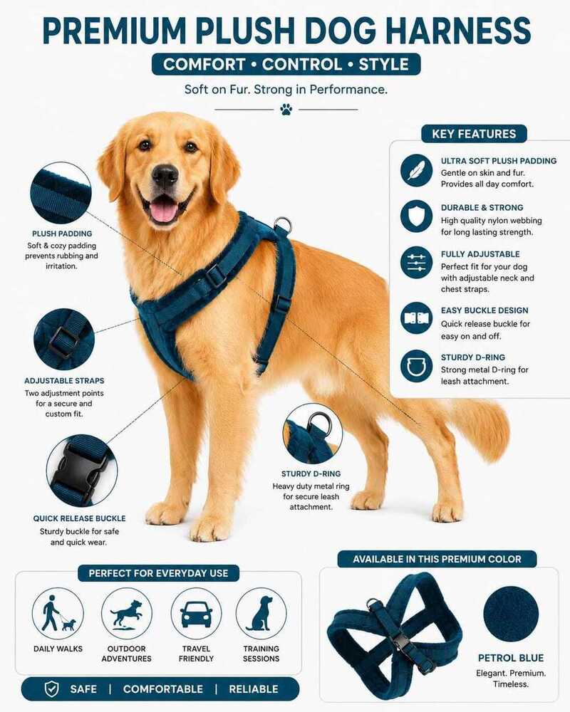 Dog Harness Fur Body Belt