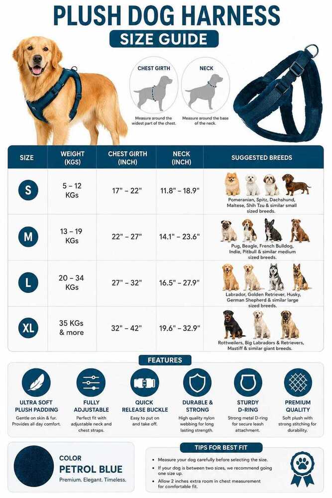 Dog Harness Fur Body Belt