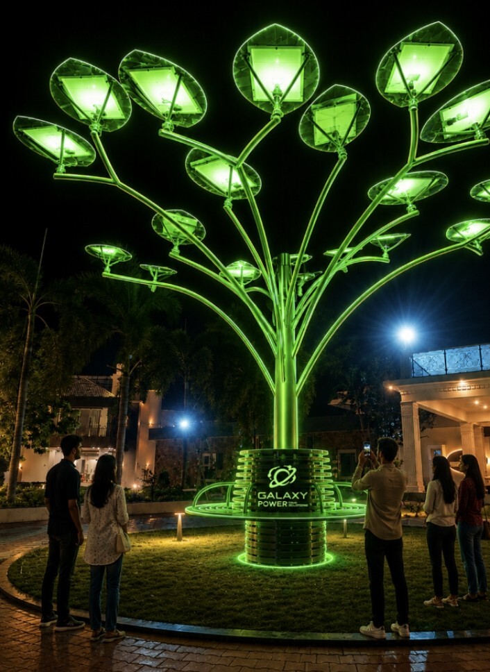 Aesthetic Solar Leaf Tree