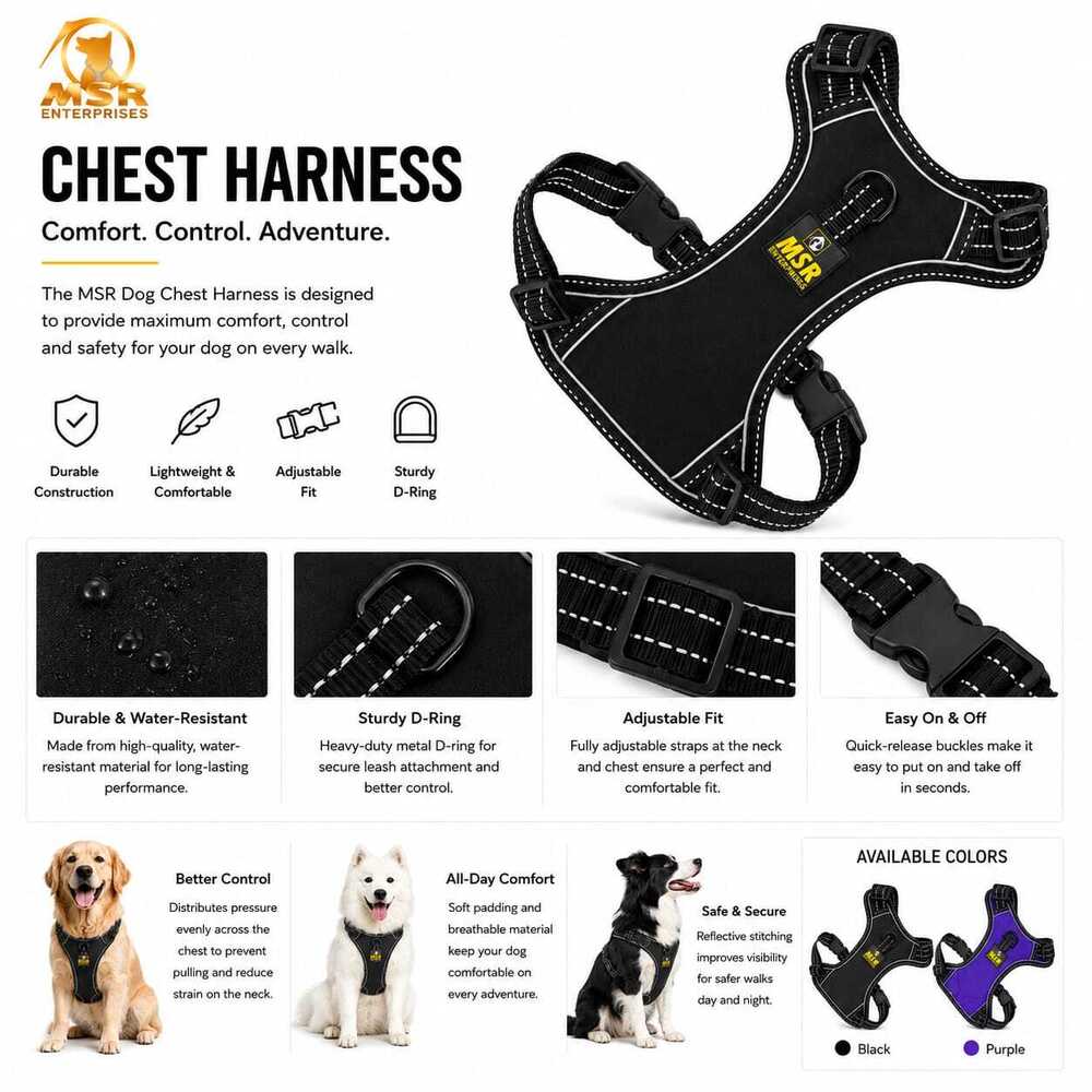 Dog Harness Chest Single Layer Dog