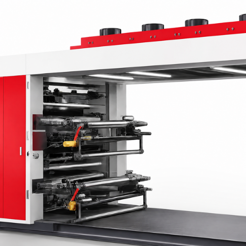 Hdpe Bag Printing Machine - Film Material, 20 Inches Width, 2 To 8 Colors | 100 Printing Speed, Plc Control, Fully Computerized, Automatic System