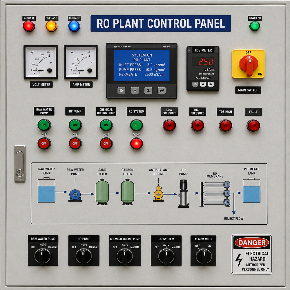 Ro Plant Control Pannel