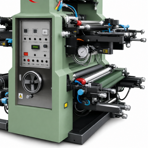 Four Color Flexographic Printing Machine - 20 Inches Printing Width, 100 M/m Speed | Automatic Operation, Plc Control, Noiseless Performance, Perfect Registration